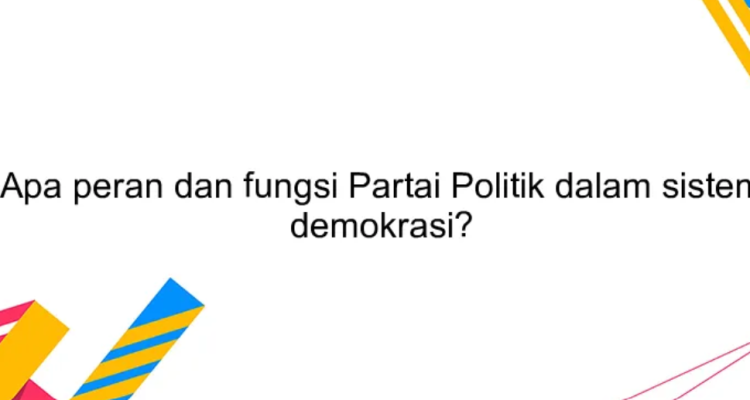 fungsi partai politik