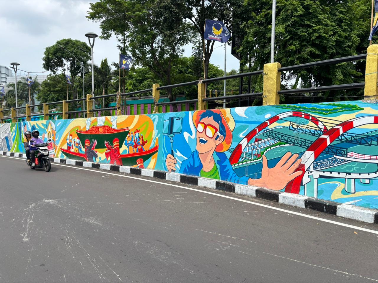 Mural Gubeng Pojok usai diperbaiki (3)