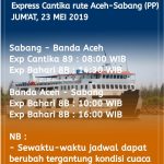 Jadwal Pelayaran Kapal Feri Banda Aceh–Sabang Tahun 2026