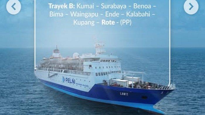 Jadwal Pelayaran Kapal Pelni KM Lawit untuk 7 sampai 15 Januari 2026