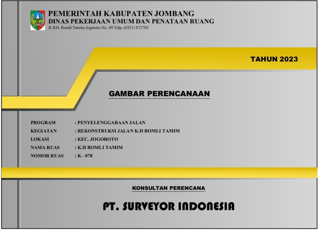 Prioritaskan Jalan Mojolegi–Panglungan, DPUPR Jombang Mulai Lelang Proyek Awal 2026