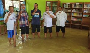 Banjir Bengawan Solo Mengganggu Kegiatan Sekolah di Lamongan