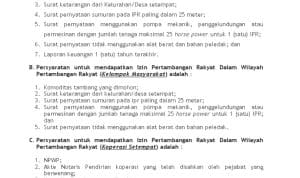 Penerbitan Izin Wilayah Pertambangan Rakyat di Kalimantan Tengah