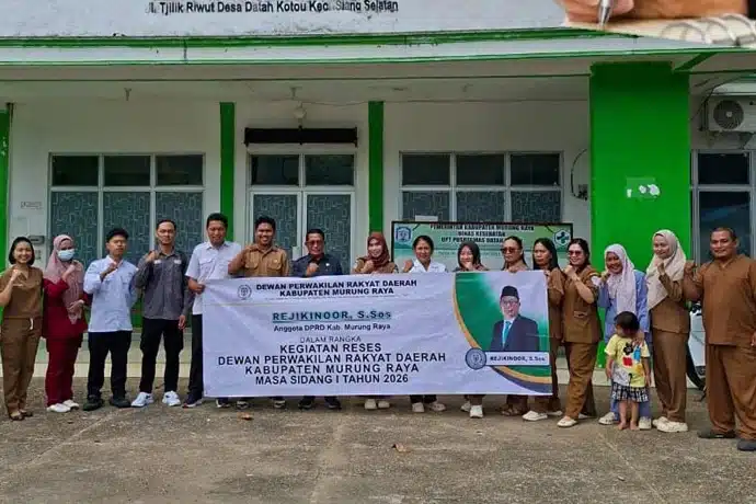 Kunjungan Reses Ketua Komisi I DPRD Kabupaten Murung Raya ke Puskesmas Desa Datah Kotou