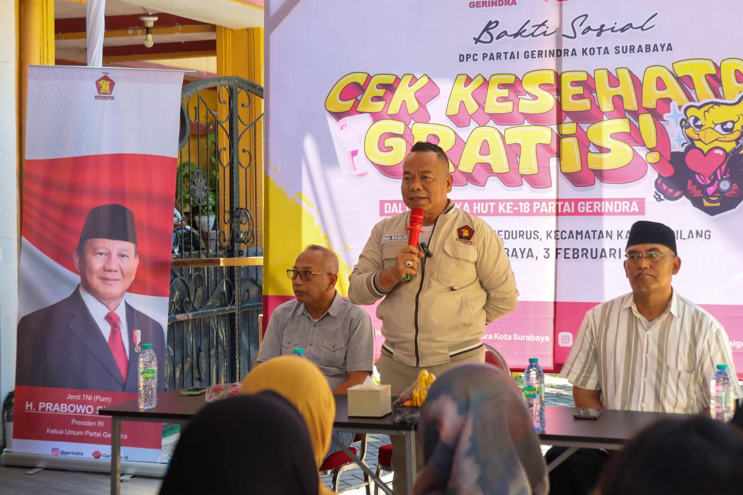 Rayakan HUT ke-18, Gerindra Dorong Pencegahan Virus Nipah Lewat Cek Kesehatan Gratis