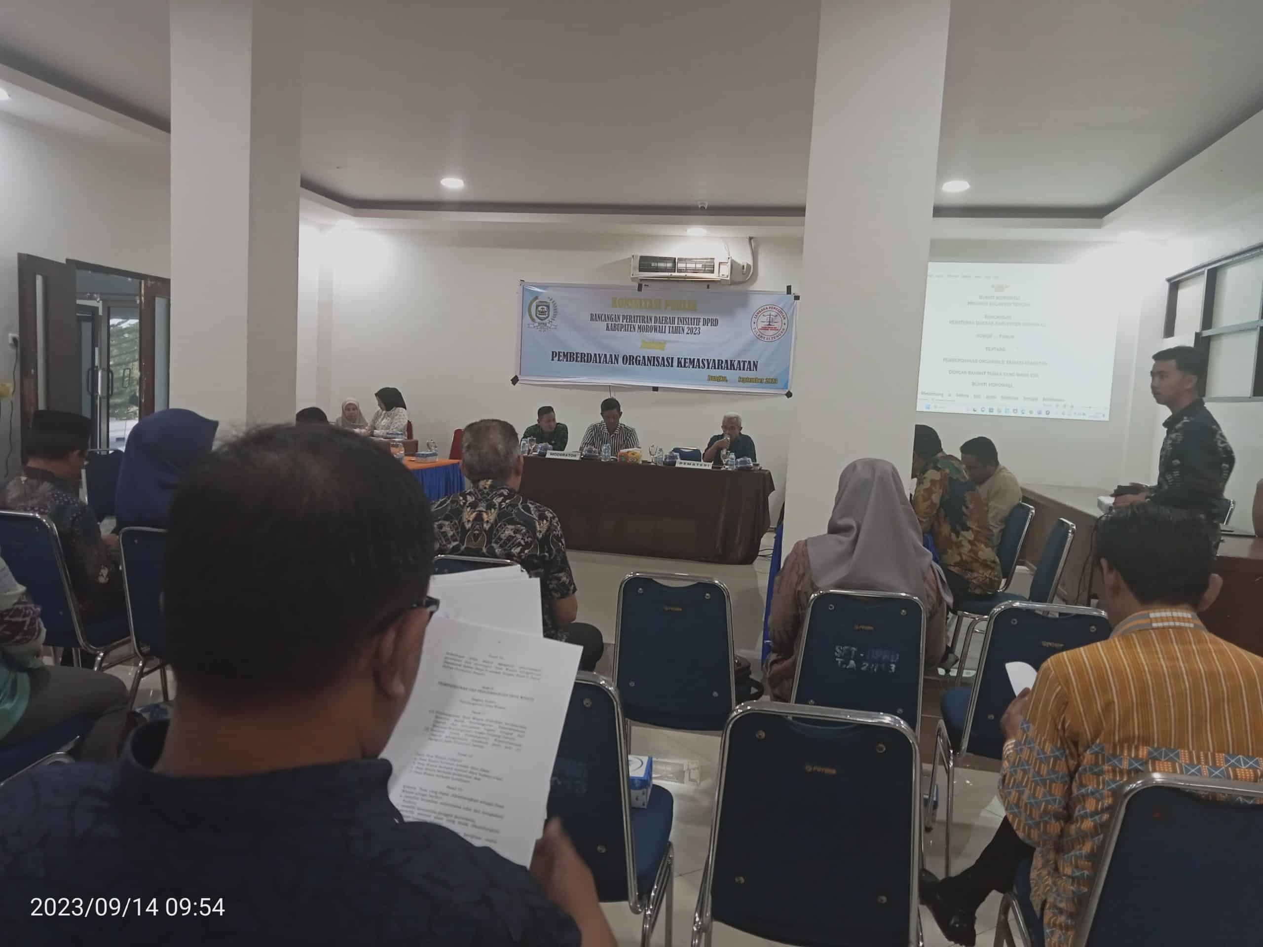 DPRD Morowali Konsultasi Publik Ranperda Pengelolaan Data Pertanahan