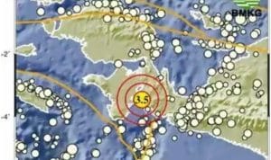 Gempa Bumi Kecil Tercatat di Wilayah Papua Barat Gempa Bumi Kecil Tercatat di Wilayah Papua Barat
