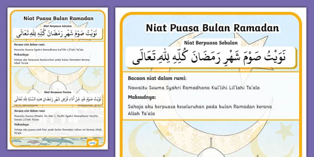 Panduan Lengkap Niat Puasa Ramadan: 6 Pilihan yang Dianjurkan