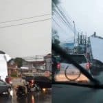 Cuaca Ekstrem di Surabaya: Papan Reklame dan Pohon Tumbang Akibat Hujan Deras