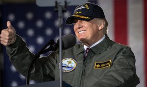 Presiden AS Donald Trump Tertawa Saat Diberitahu Akan Dibunuh Iran